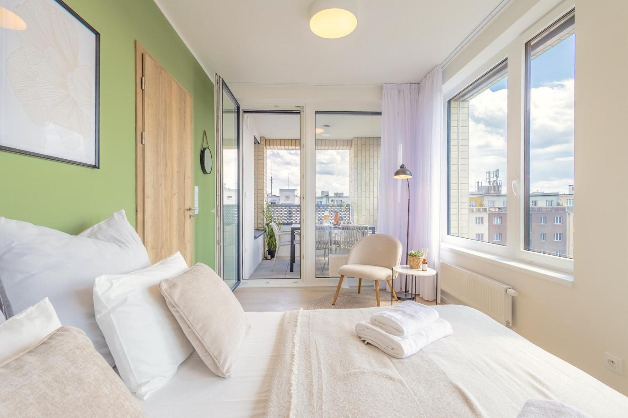 Bright 2Br - 8Th Floor, Balcony, Free Parking - By Gravity Prague Leilighet Eksteriør bilde